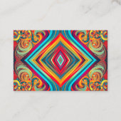 Carte De Visite Fusion de vagues de couleur – Art abstrait moderne (Devant)