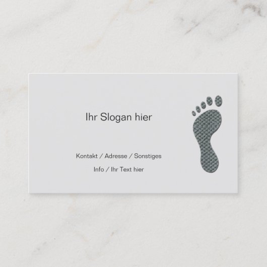 Carte De Visite fußpfCollege (Dos)