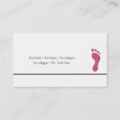 Carte De Visite fußpflege (Dos)