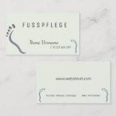 Carte De Visite fußpflege (Devant / Derrière)