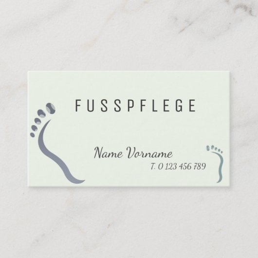 Carte De Visite fußpflege (Devant)