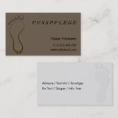 Carte De Visite fusspflege (Devant / Derrière)