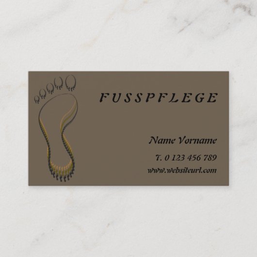 Carte De Visite fusspflege (Devant)