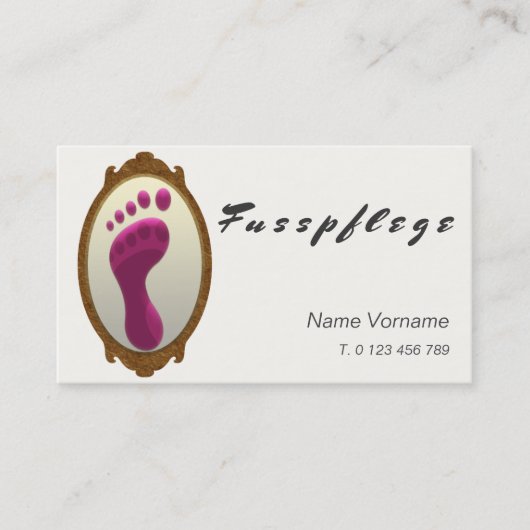 Carte De Visite fußpflege (Devant)