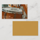 Carte De Visite Fûts / Professeur de percussion (Devant / Derrière)