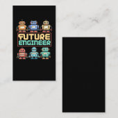 Carte De Visite Futur ingénieur en robotique Robot-enfant (Devant / Derrière)