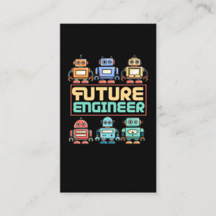 Carte De Visite Futur ingénieur en robotique Robot-enfant