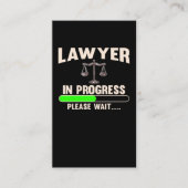 Carte De Visite Future Attorney Student Lawyer (Devant)