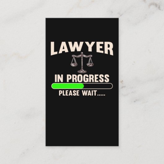 Carte De Visite Future Attorney Student Lawyer (Devant)