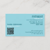 Carte de visite futuriste (Dos)
