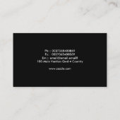 carte de visite futuriste (Dos)