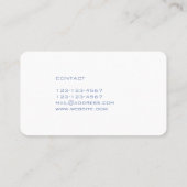 Carte De Visite Futuriste moderne de logo audacieux géant (Dos)