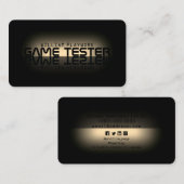 Carte de visite futuriste moderne effet miroir (Devant / Derrière)