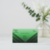Carte de visite futuriste, vert (Debout devant)