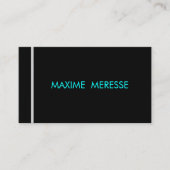 Carte De Visite Futuristic Cyber Minimalist QR Code Business Card (Devant)