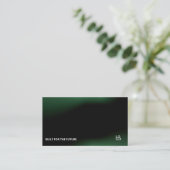 Carte De Visite Futuristic Dark Tech Startup Business Card (Debout devant)