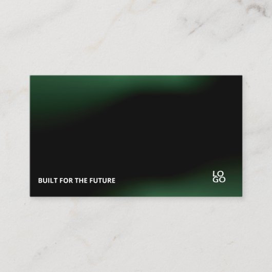 Carte De Visite Futuristic Dark Tech Startup Business Card (Devant)
