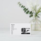 Carte De Visite G est pour des armes à feu (Debout devant)