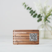 Carte De Visite Gabarits Menuiserie Code QR (Debout devant)