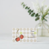 Carte de visite gai de cerise (Debout devant)