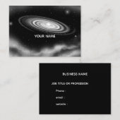 Carte De Visite Galaxie blanche éternelle (Devant / Derrière)