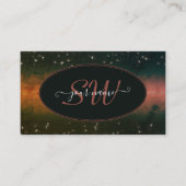 Carte De Visite Galaxie colorée flashy mignonne Parties scintillan (Devant)