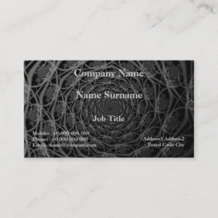 Carte De Visite Galaxie de Filaments en noir et blanc