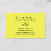 Carte De Visite Galaxie d'orange d'univers de nébuleuse d'or de (Dos)