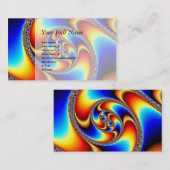 Carte De Visite Galaxie en spirale - art de fractale (Devant / Derrière)