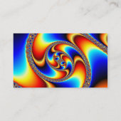 Carte De Visite Galaxie en spirale - art de fractale (Dos)
