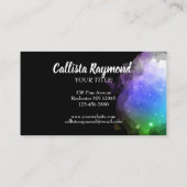 Carte De Visite Galaxie et étoiles de l'espace céleste (Dos)