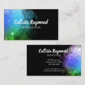 Carte De Visite Galaxie et étoiles de l'espace céleste (Devant / Derrière)