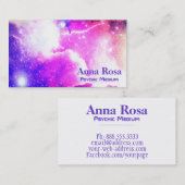 Carte De Visite Galaxie sacrée de nébuleuse de la géométrie de *~* (Devant / Derrière)