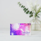 Carte De Visite Galaxie sacrée de nébuleuse de la géométrie de *~* (Debout devant)