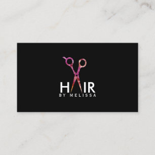 Carte De Visite galaxie simple moderne de coiffeur de styliste en