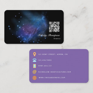 Carte de visite Galaxy Glitter