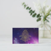 Carte De Visite *~* Galaxy Nebula Cosmic Sacré Hamsa (Debout devant)