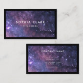 Carte De Visite Galaxy Personnalisé Luxe Moderne Élégant (Devant / Derrière)