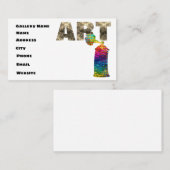 Carte De Visite Galerie d'art contemporain moderne (Devant / Derrière)