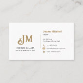 Carte De Visite Galerie d'art | Entreprise minimaliste moderne (Devant)