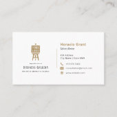 Carte De Visite Galerie d'art | Minimaliste moderne (Devant)