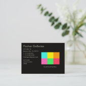 Carte De Visite Galerie d'art Party_Bloc de couleur (Debout devant)
