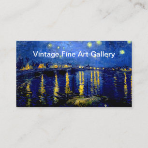 Carte De Visite Galerie d'art Vintage FIne