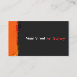 Carte De Visite Galerie d'artistes Aquarelle Splashes Abstrait