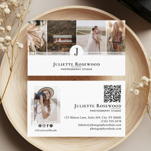 Carte De Visite Galerie photo de photographe élégante et moderne m