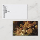 Carte De Visite Galet et fées, 'de Dream d'une nuit d'été (Devant / Derrière)