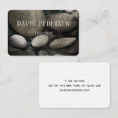 Carte De Visite Galets (Devant / Derrière)