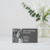 Carte De Visite Galets en pierre (Debout devant)