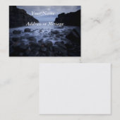 Carte De Visite Galets et rochers le long du littoral océanique. b (Devant / Derrière)