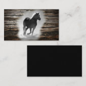 Carte De Visite Galloping de Wild Horse (Devant / Derrière)